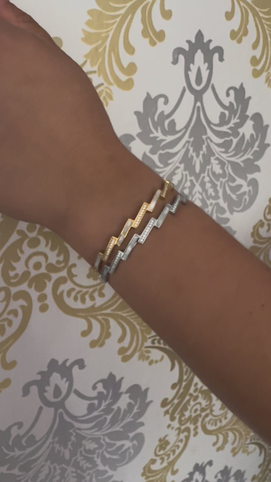 Brazalete Doble Tono Moderno