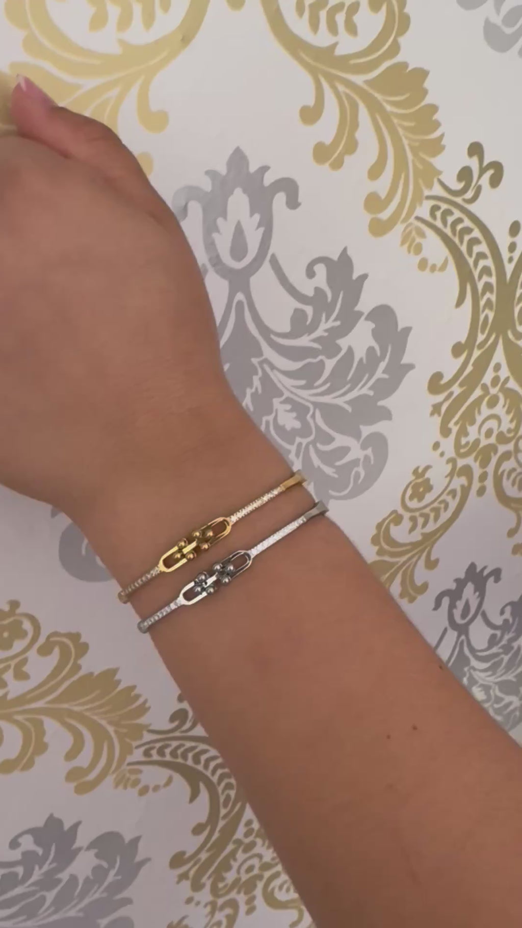 Brazalete Doble Tono Moderno