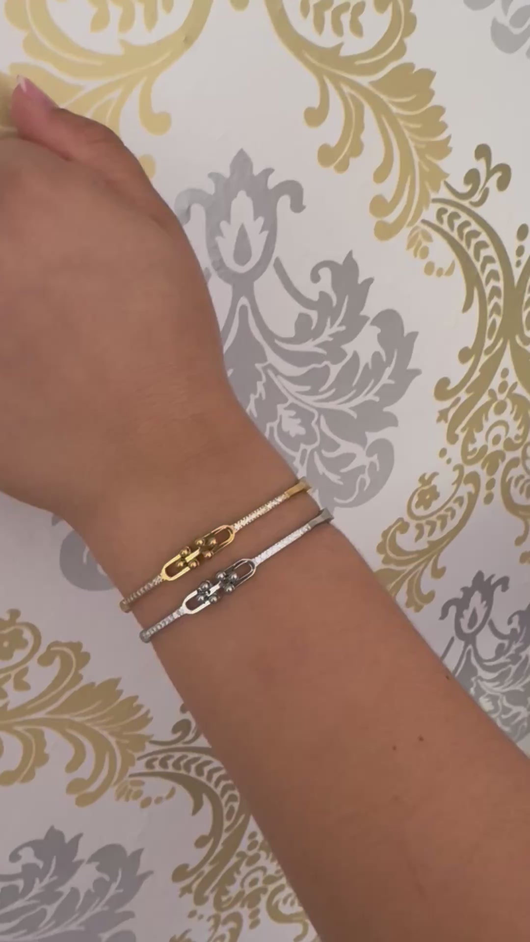 Brazalete Doble Tono Moderno